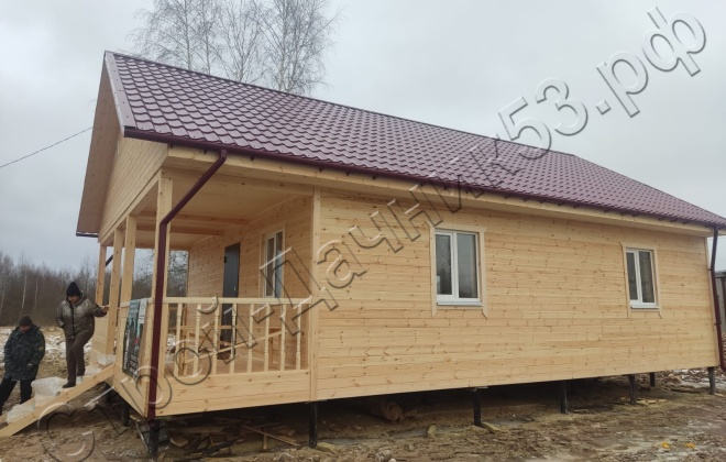 3 Каркасно-щитовой дом Д-6, 12х7.5м, 90  М², Московская область, Лотошинский район, деревня Макарово. (8)